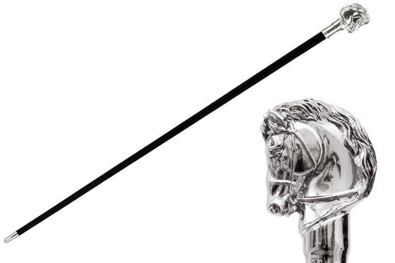 Silver Horse Cane