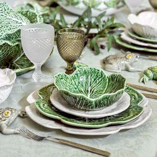 Cabbage Dinner Set for Four - Natural