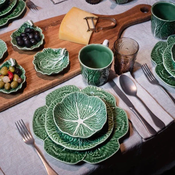 Cabbage Dinner Set for Six - Natural