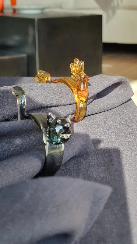 Courtyard Napkin Rings S/6