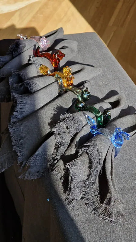 Courtyard Napkin Rings S/6
