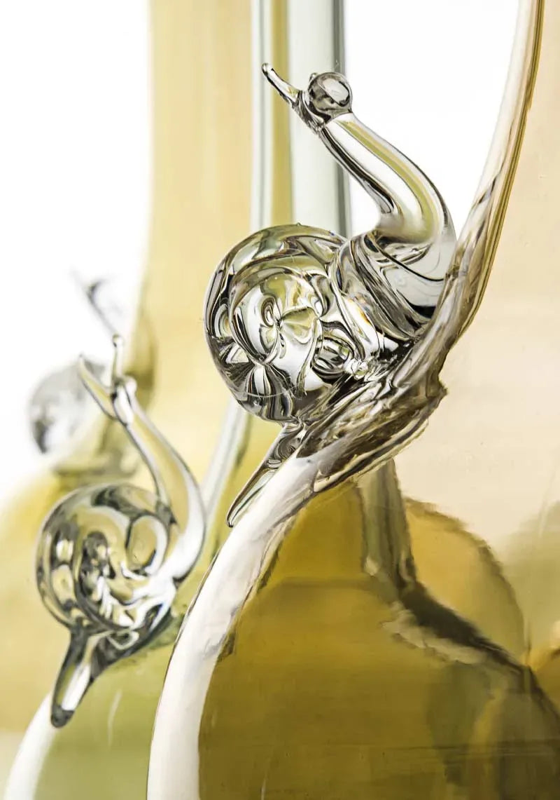 Handcrafted Glass Colored Calla Vase Yellow