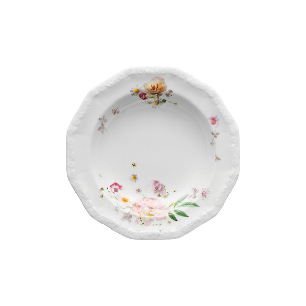 Maria Pink Rose Plate Deep  21cm