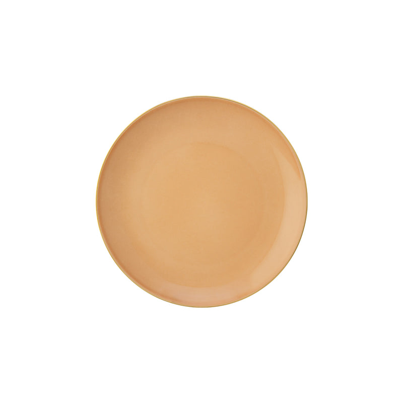 Golden Orbit Plate Setting - Apricot