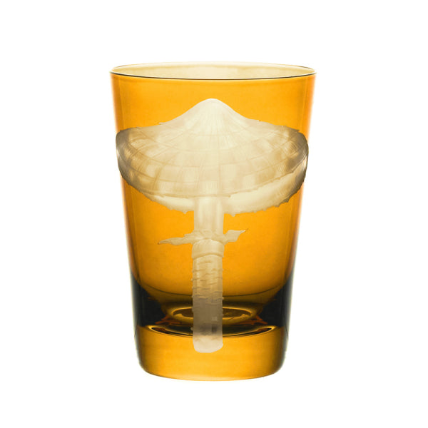 Mushroom Pitcher and Four Tumblers