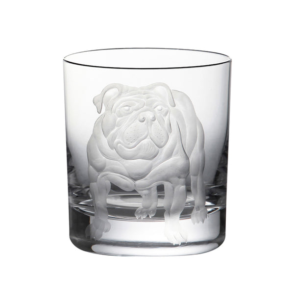 Bull Dog Double Old Fashioned Clear S/2