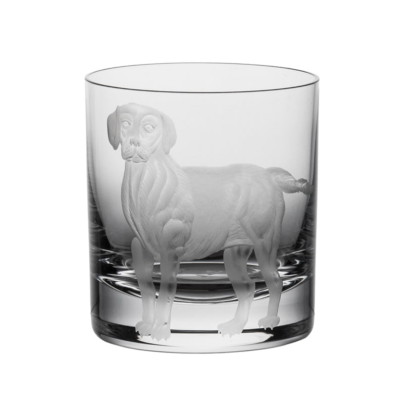 Labrador Double Old Fashioned Clear S/2