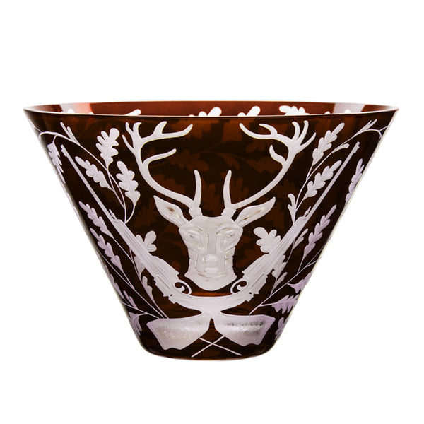 Forest Folly Stag Large Bowl Mahogany