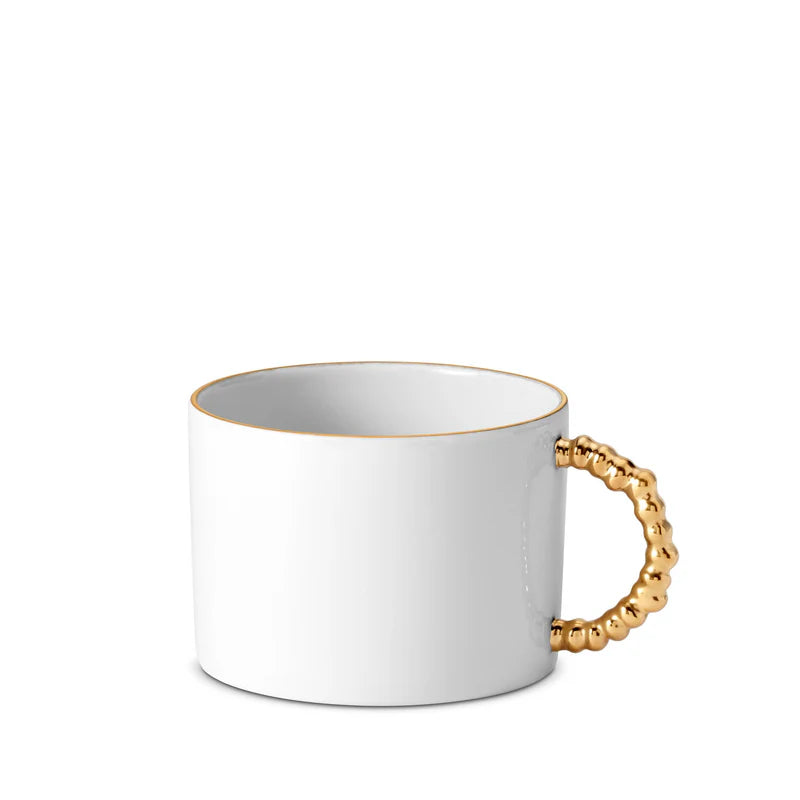 Haas Mojave Tea Cup - White and Gold