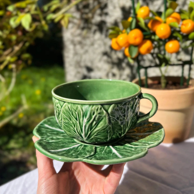 Cabbage Tea cup and saucer