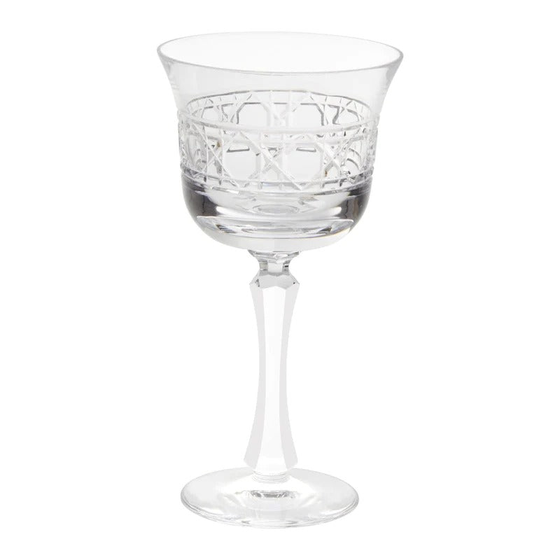 Jacquard Water Glass Clear, Set of 6