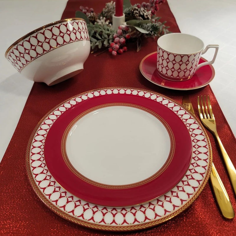 Wedgwood Renaissance Red Breakfast Set for Two