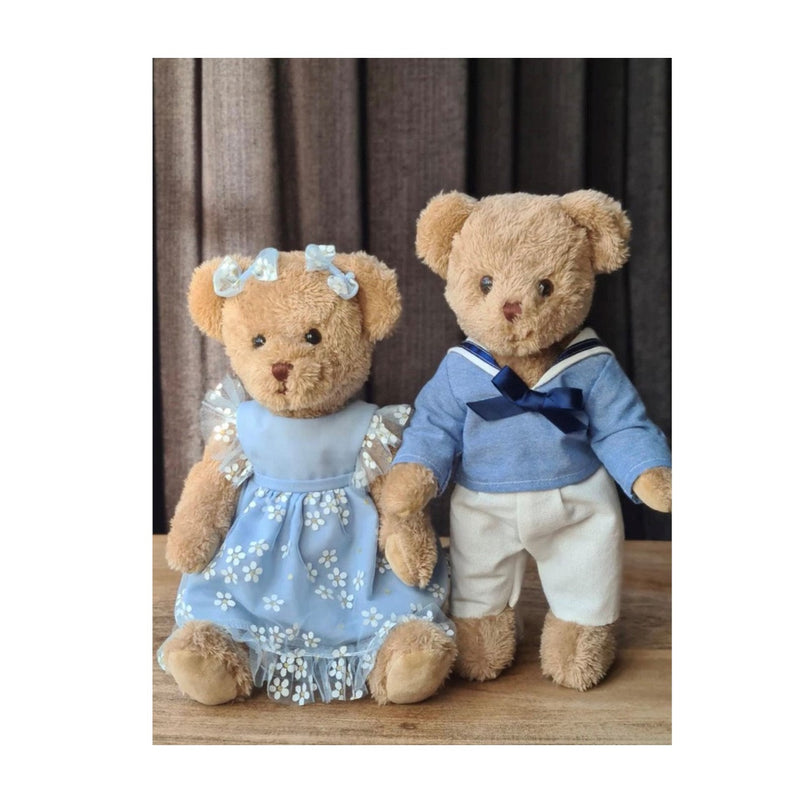 Marine-Attired Bear Couple