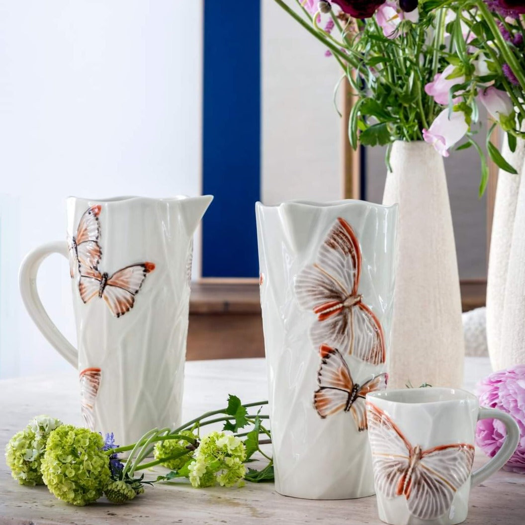 Bordallo Pinheiro | Cloudy Butterflies Pitcher | Bring Luxury Home ...