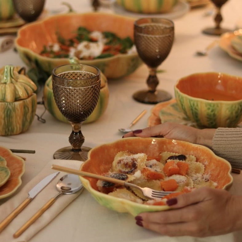 Pumpkin Dinner Set for Twelve