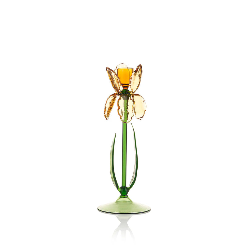 Iris Candleholder Amber