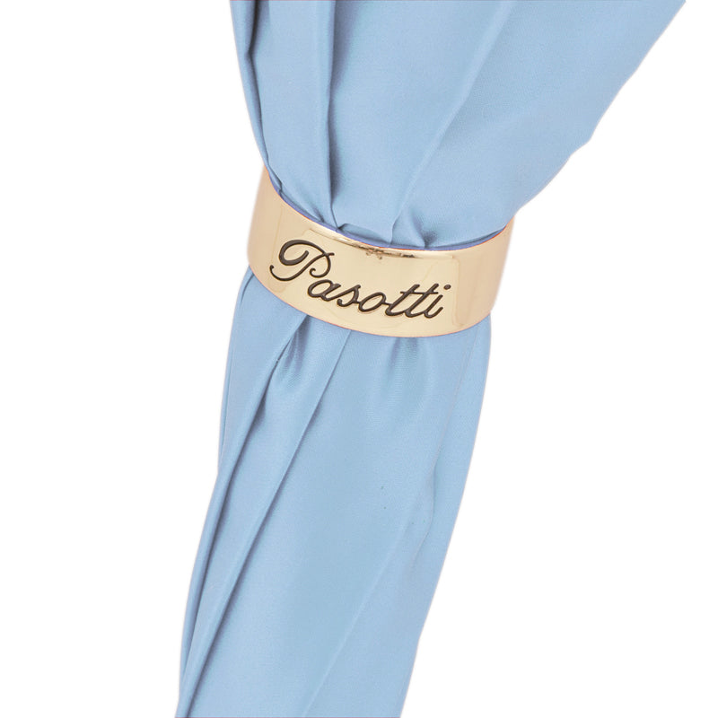 Light Blue Nature Umbrella with Butterflies