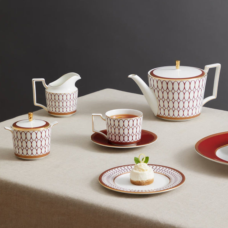 Wedgwood Renaissance Red Tea Set for Eight