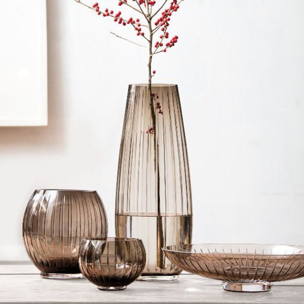 Signum Vase Large Smoky Brown