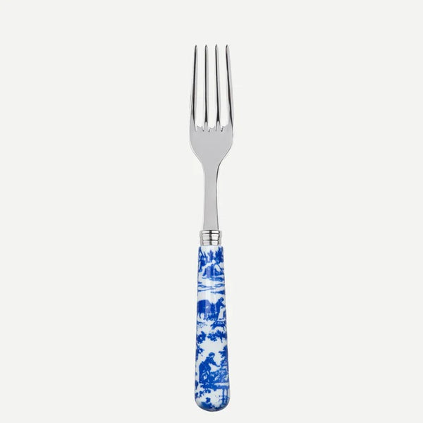 Toile de jouy / Dinner Fork/ Blue