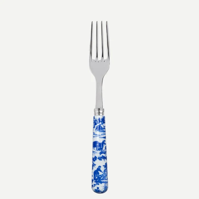 Toile de jouy / Dinner Fork/ Blue