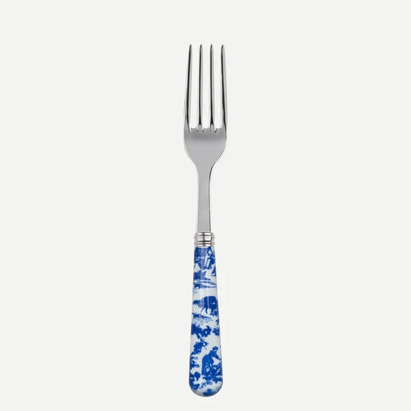 Toile de jouy / Salad Fork / Blue