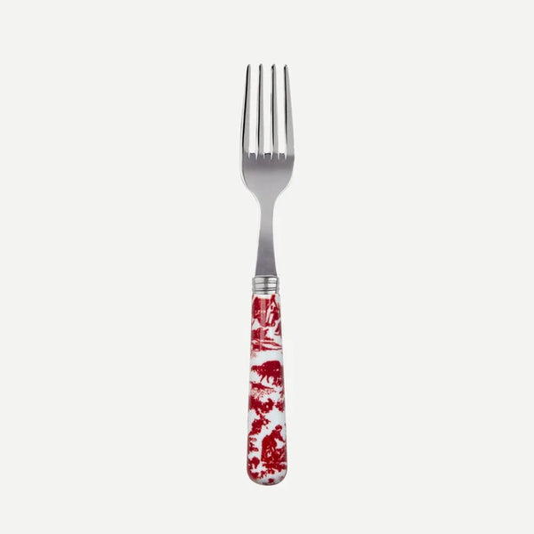 Toile de jouy / Small Fork / Red