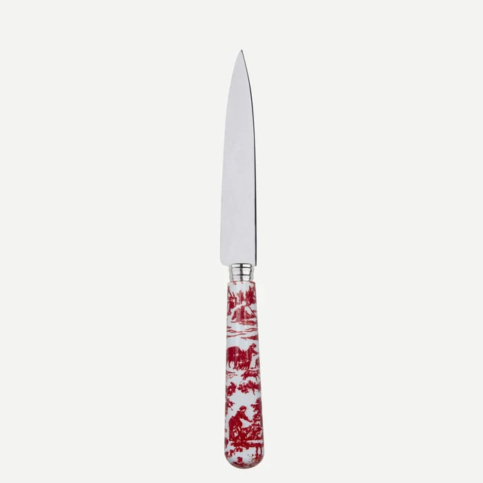 Toile de jouy / Kitchen Knife / Red