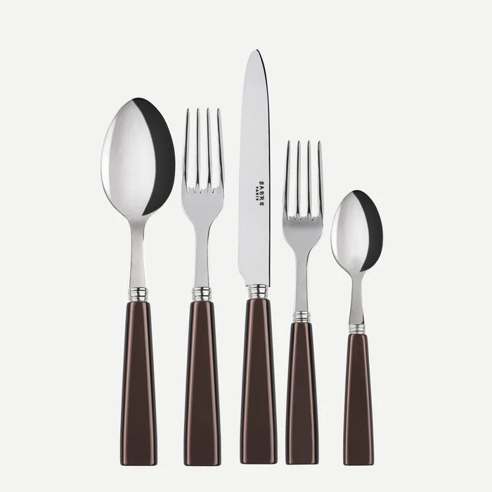 Icône/ 5 pieces cutlery set / Brown