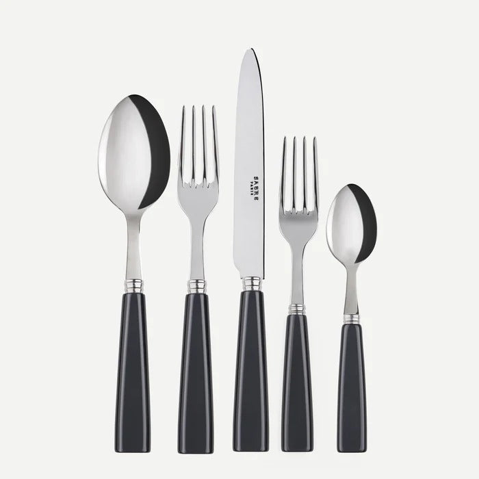 Icône/ 5 pieces cutlery set / Dark Grey