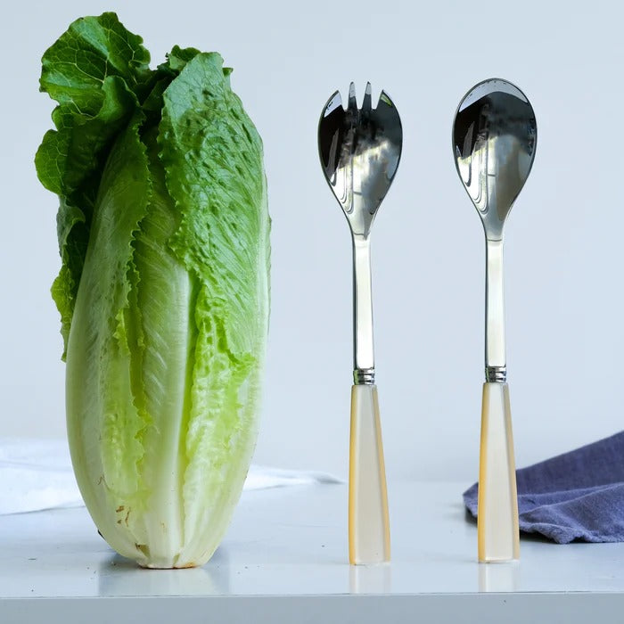 Icône / Salad Cutlery Set / Pearl