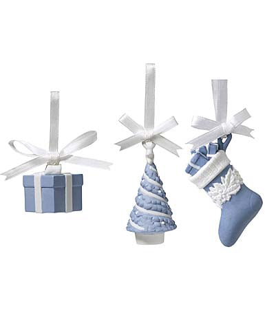 Christmas Festive Charm Ornaments, Set of 3
