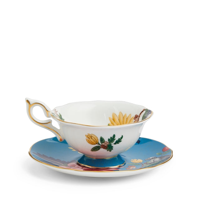 Wonderlust Sapphire Garden Teacup & Saucer