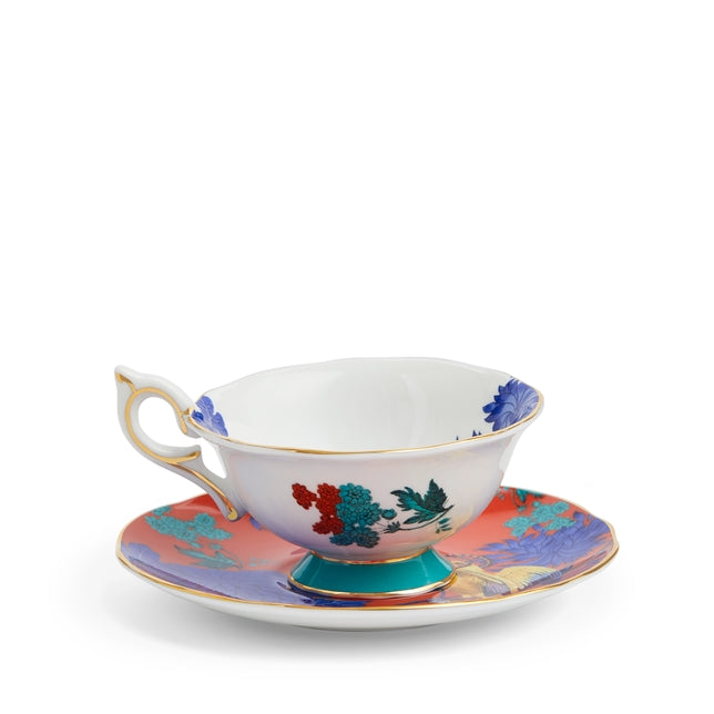 Wonderlust Golden Parrot Teacup & Saucer