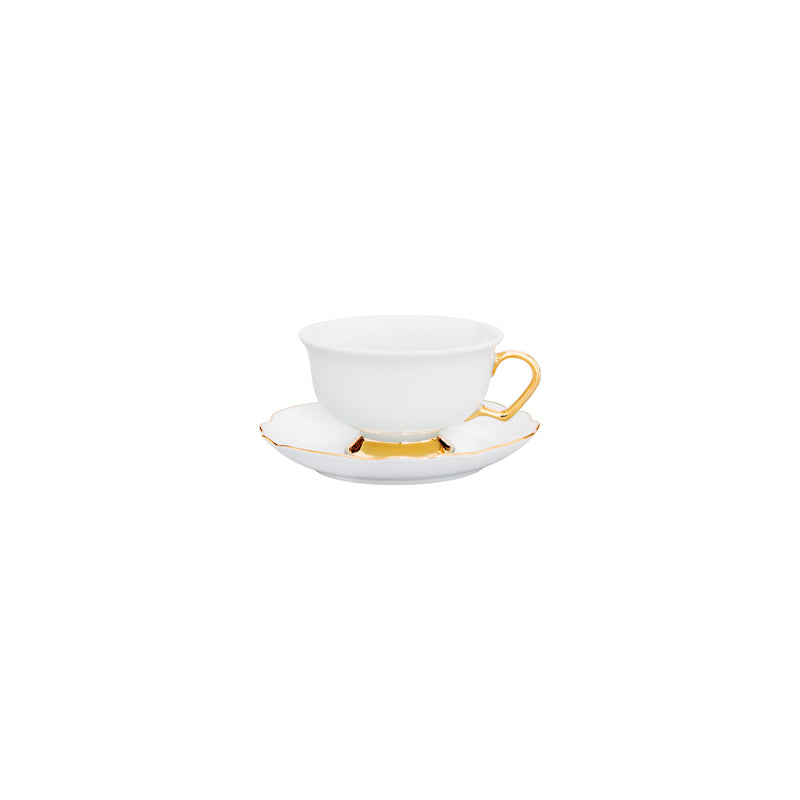 Porcel Set Of-6 Premium Gold Tea Set