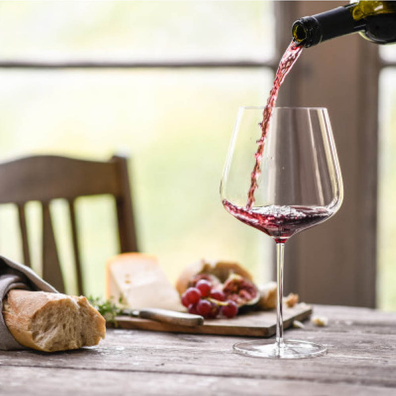 Vervino Burgundy Red Wine Glass, Set of 2