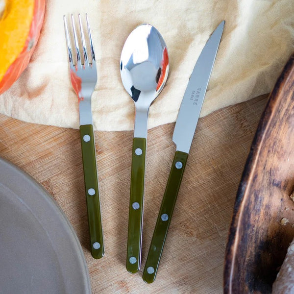 Bistrot Shiny Solid / Soup Spoon / Green Fern