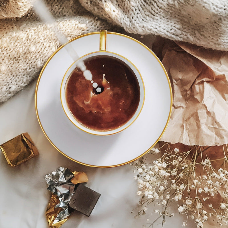 Premium Gold Tea Cup and Saucer Olympus