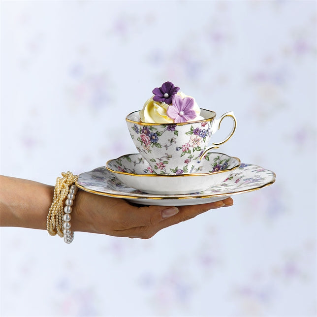 Royal Albert 100 Years of Royal Albert 1940 English Chintz 3 Piece Set