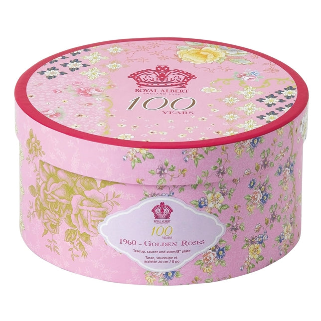 Royal Albert 100 Years of Royal Albert 1960 Golden Roses 3 Piece Set