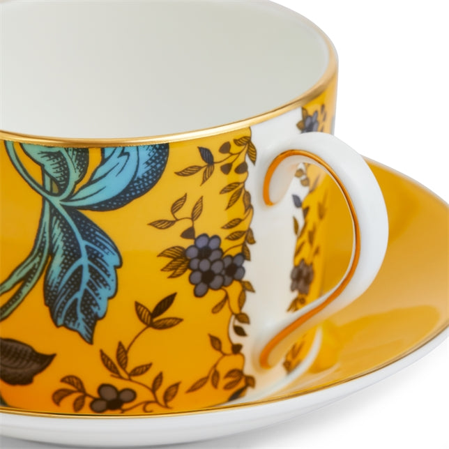 Wonderlust Yellow Tonquin Teacup & Saucer