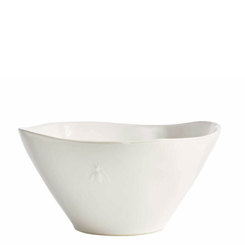 Bee Ceramic Salad Bowl Ivory