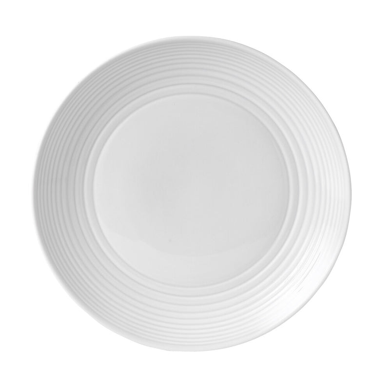 Maze White Dinner Plate