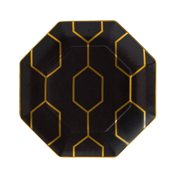 Arris Charcoal Octagonal Accent Plate