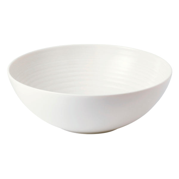 Maze White Serving Bowl 9.8in