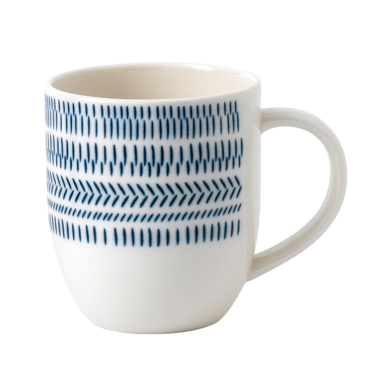 ED Cobalt Blue Chevron Mug