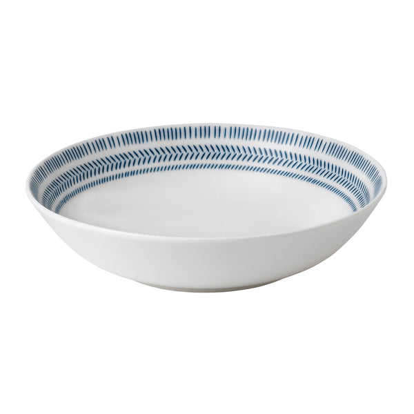 ED Cobalt Blue Chevron Pasta Bowl