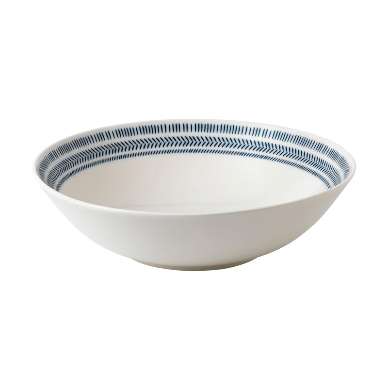 ED Cobalt Blue Chevron Bowl
