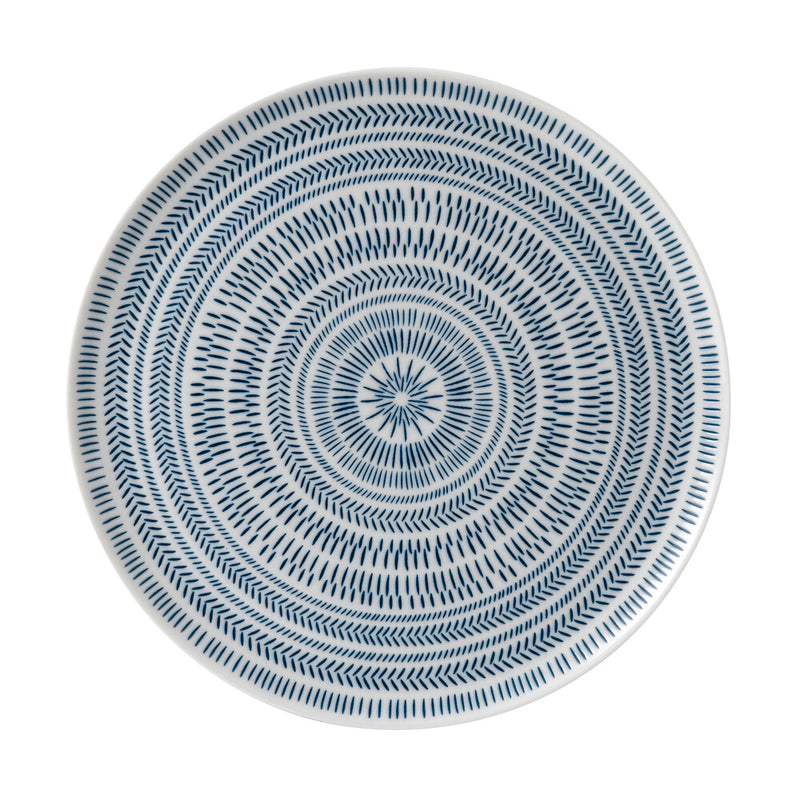 ED Cobalt Blue Chevron Serving Platter 32cm
