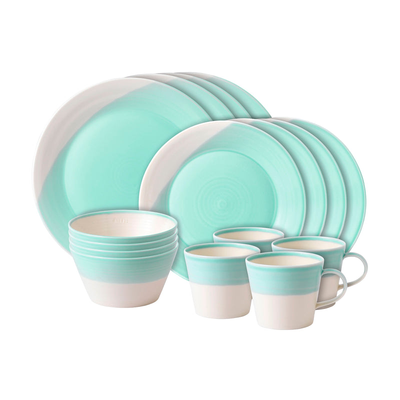 Royal Doulton | 1815 Brights  Aqua | 16 Piece Dinner Set